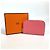 Hermès Monedero de cuero rosa Hermes - vista 15