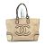 Chanel Deka Coco CC Logo Shoulder Bag Beige