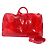 Borsa Keepall Bandoulière 50 Monogram Prism Trasparente Louis Vuitton Rosso