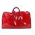 Borsa Keepall Bandoulière 50 Monogram Prism Trasparente Louis Vuitton Rosso - vista 2