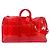 Borsa Keepall Bandoulière 50 Monogram Prism Trasparente Louis Vuitton Rosso - vista 3