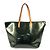 Louis Vuitton Monogram Vernis Bellevue GM Tote Bag Blau Grün - Ansicht 2