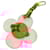 Louis Vuitton Epi Bijoux Sac Tag Vivienne Charm Pink Leather  ref.2136860