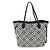 Borsa tote Neverfull MM Monogram Louis Vuitton dal 1854 Nero Bianco - vista 2