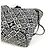 Borsa tote Neverfull MM Monogram Louis Vuitton dal 1854 Nero Bianco - vista 9