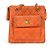 Chanel Vintage CC Coco Mark gesteppte Wildleder Schultertasche Orange