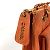 Chanel Vintage CC Coco Mark gesteppte Wildleder Schultertasche Orange - Ansicht 9