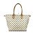 Borsa Saleya MM Damier Azur di Louis Vuitton Bianco