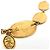Chanel 2.6 Coco Mark Medaille Kettengürtel Golden - Ansicht 7