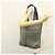 Céline Borsa Tote in Nylon Khaki Auth bs23721 Cachi - vista 22