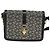 Céline Borsa a spalla Celine C Sulky in tela blu navy e oro Auth BD1174 D'oro - vista 2