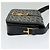 Céline Borsa a spalla Celine C Sulky in tela blu navy e oro Auth BD1174 D'oro - vista 5