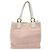 Borsa Tote Gancini di Salvatore Ferragamo in tela pelle rosa bianco oro Auth EC754 - vista 3