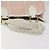 Borsa Tote Gancini di Salvatore Ferragamo in tela pelle rosa bianco oro Auth EC754 - vista 7
