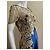 Marchesa Abito da cocktail in pizzo e seta oro e blu navy D'oro - vista 7