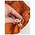 Camicia a quadri vintage Dior arancione e nera - vista 6