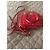MCM Mini Handtasche Rot Gestepptes Leder - Ansicht 3