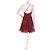 Autre Marque Rotes Kleid aus Polyester Bordeaux - Ansicht 2