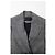 Blazer de cuadros drapeado asimétrico Proenza Schouler en lana gris - vista 10