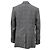 Blazer de cuadros drapeado asimétrico Proenza Schouler en lana gris - vista 3