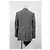 Blazer de cuadros drapeado asimétrico Proenza Schouler en lana gris - vista 8
