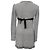 Self portrait Self-Portrait Minikleid aus schwarzer Baumwolle mit monochromem Streifenstrick - Ansicht 3