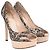 Décolleté peep-toe in pizzo Dior in poliestere nude e nero - vista 4