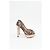 Décolleté peep-toe in pizzo Dior in poliestere nude e nero - vista 9