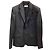 Abito classico con rever in lana nera Saint Laurent Nero