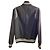 Saint Laurent Teddy Varsity-Jacke aus schwarzer Wolle - Ansicht 2