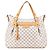 Borsa tote Louis Vuitton Damier Azur Evora MM Bianco