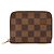 Monedero Zippy Damier Louis Vuitton Castaño