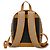 Zaino Gucci GG Supreme marrone e cammello - vista 3