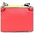 Fendi Leder Pochette Schultertasche Rot Blau Gelb - Ansicht 2