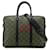 Louis Vuitton Monogram Macassar Briefcase Brown Black Leather Plastic  ref.2139008