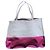 Autre Marque Borsa a spalla Ghibli in pelle avorio e fucsia Bianco Fuschia - vista 18