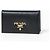 Borsa Prada in pelle Saffiano nera con logo dorato Nero