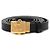 Dior CD Gürtel aus schwarzem Leder Größe 75 - Ansicht 5