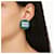 Orecchini Miu Miu clip-on verde e bianco in plastica - vista 3