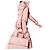 Vestido maxi camisa Dior Riviera rosa algodón seda