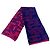 Sciarpa reversibile Chanel blu navy e rosso lampone lana