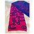 Sciarpa reversibile Chanel blu navy e rosso lampone lana - vista 3