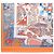 Hermès Seidentuch Square 90 Orange - vista 4