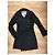 Gabardina Burberry negra de algodón talla 38 Negro - vista 2