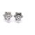 Chanel Ohrringe Blatt Silbermetall Cc - Ansicht 4