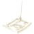 Spilla Chanel metallo dorato champagne e strass quadrata D'oro - vista 3