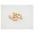 Spilla Chanel in metallo dorato champagne e strass D'oro - vista 3