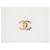 Spilla Chanel in metallo dorato champagne e strass D'oro - vista 4