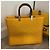 Borsa tote Fendi Sunshine Giallo - vista 2