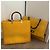 Borsa tote Fendi Sunshine Giallo - vista 3